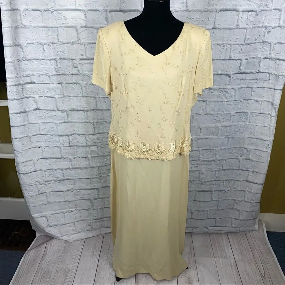 R&M Richards by Karen Kwong floorlength dress sz18